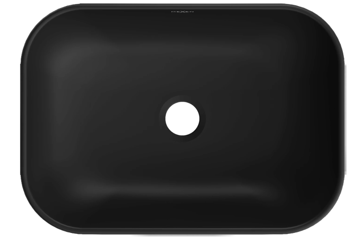 Умывальник MEXEN RITA SILVER BRUSHED BLACK MATT накладной