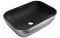 Умывальник MEXEN RITA SILVER BRUSHED BLACK MATT накладной