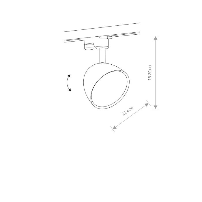 Трековый светильник Nowodvorski PROFILE VESPA WHITE