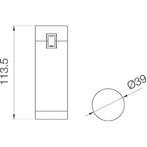 Світильники для модульної системи Module B5 Black 3000K