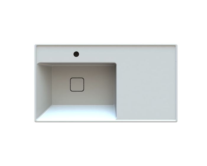 Тумба «Лейла» 90 см с умывальником «Тукан» Белый