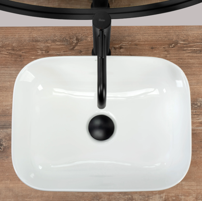 Умывальник REA DEMI MINI WHITE белый накладной