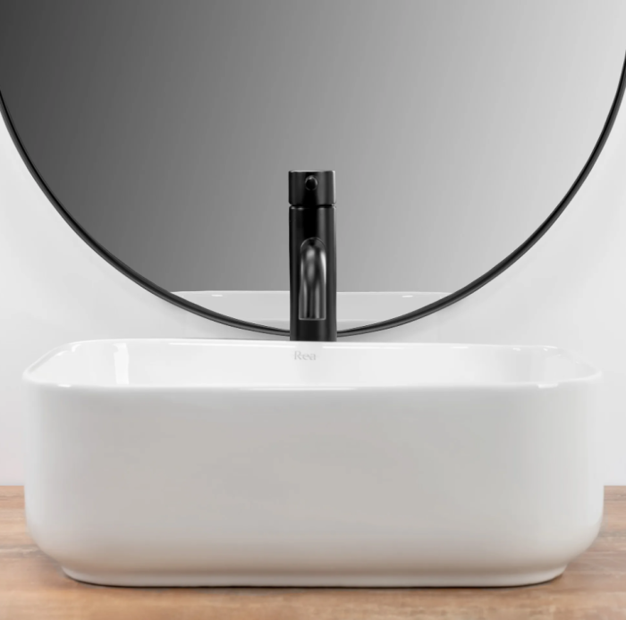 Умывальник REA DEMI MINI WHITE белый накладной