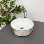 Умивальник VBI PRATO SILVER WHITE накладний