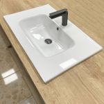 Умывальник VBI MORTARA 70 WHITE врезной