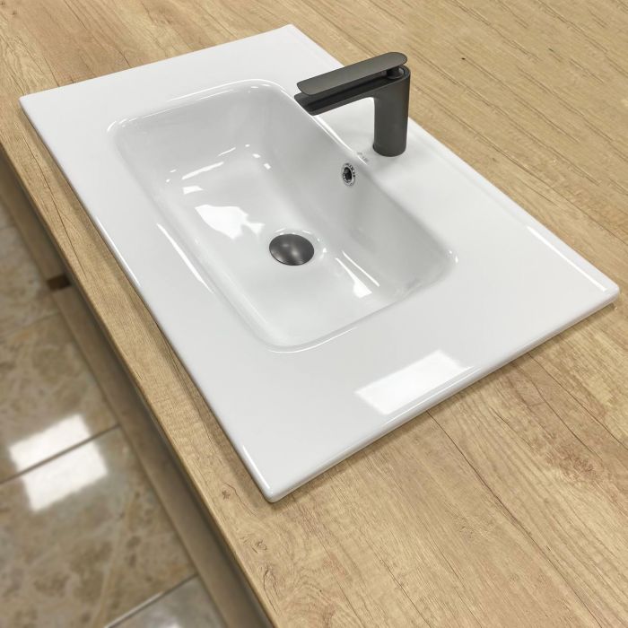Умивальник VBI MORTARA 70 WHITE врізний