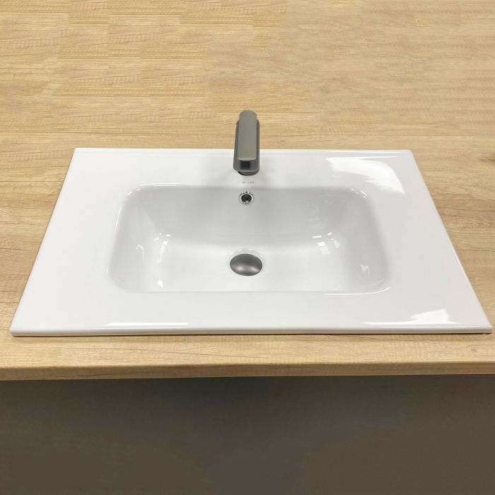Умивальник VBI MORTARA 70 WHITE врізний