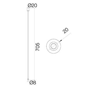 Система SM  8878 Cube pipe A700 Black