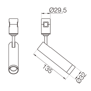 Світильники для модульної системи  Module F5  Brass  3000K