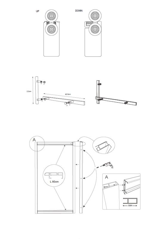 Душова кабіна 90*90 б/п, проф. сатин, скло прозр.(6мм), розсувні всередину ASIGNATURA Tinto
