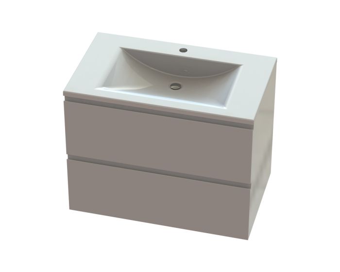 Тумба «Елегія» 80 см з умивальником «Орфей» Білий