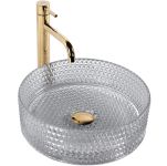 Умивальник REA CRISTAL 35 LIGHT GREY накладний