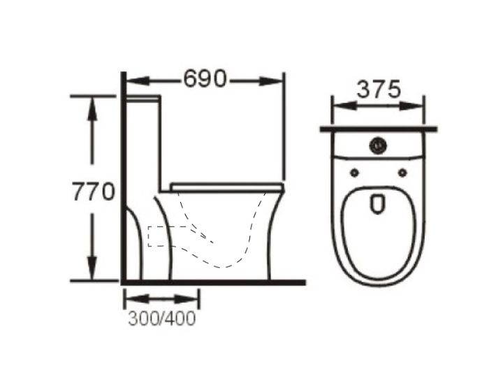 Унитаз-компакт c функцией пенообразования ASIGNATURA Advance 