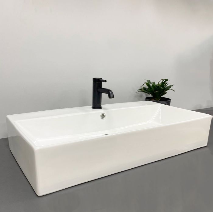 Умивальник VBI PADUA 80 WHITE накладний підвісний