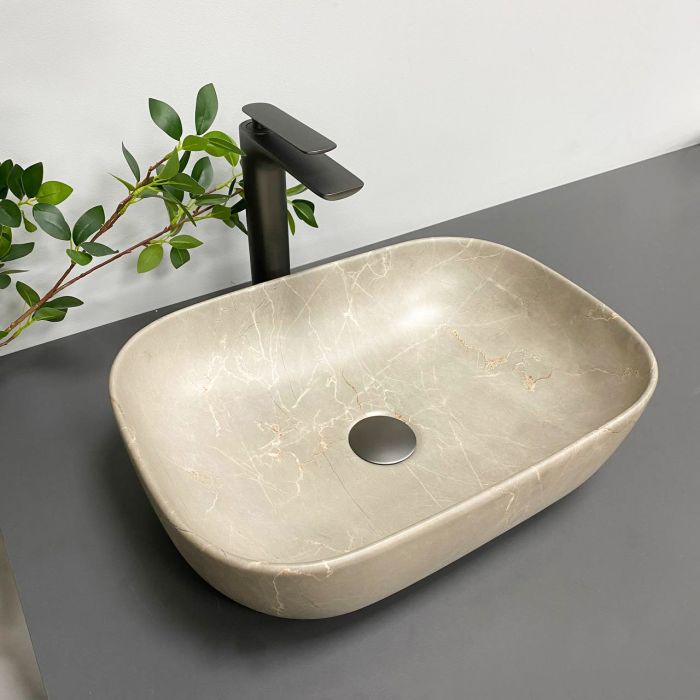 Умывальник VBI RAVENNA BEIGE STONE MATT накладной