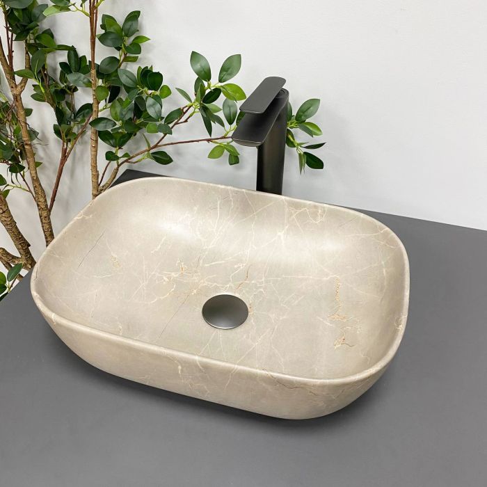 Умывальник VBI RAVENNA BEIGE STONE MATT накладной