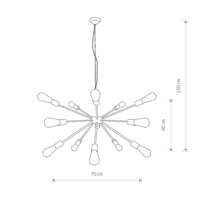Люстра Nowodvorski ROD BLACK XV