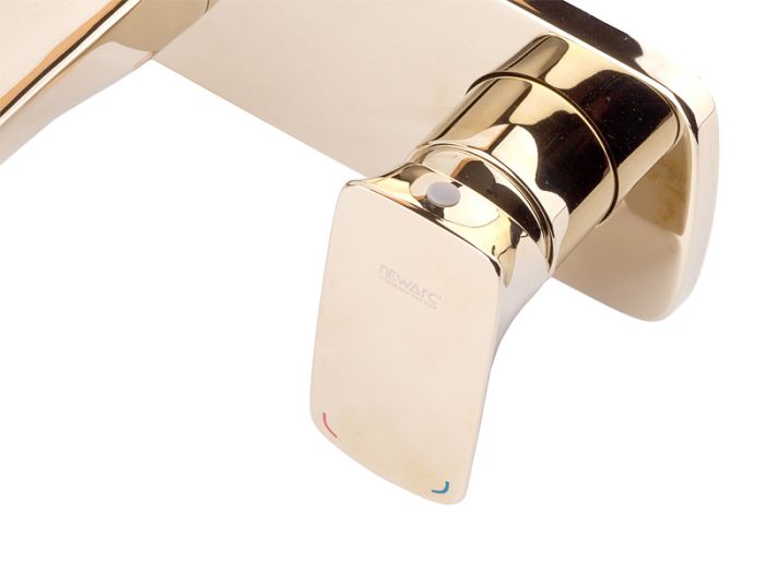 Змішувач для умивальника NEWARC Life прихований монтаж золотий