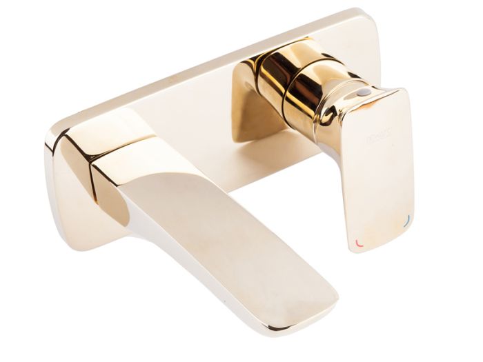 Змішувач для умивальника NEWARC Life прихований монтаж золотий