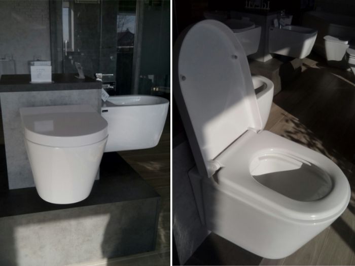 Підвісний унітаз NEWARC Life Rimless із сидінням білий