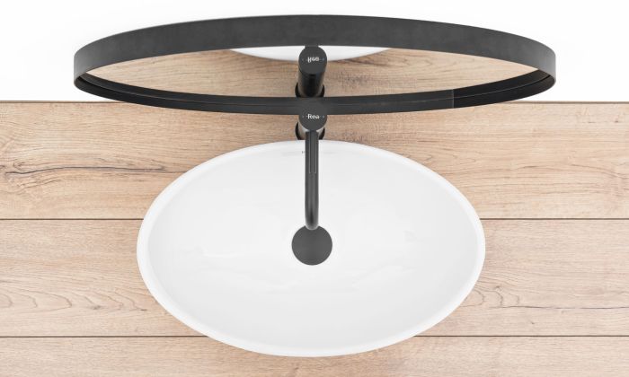 Умывальник REA PAMELA WHITE накладной белый