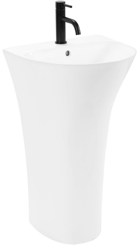 Умивальник REA RITA SLIM WHITE білий підлоговий