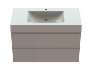 Тумба «Невада» 100 см с умывальником «Атлант» Белый