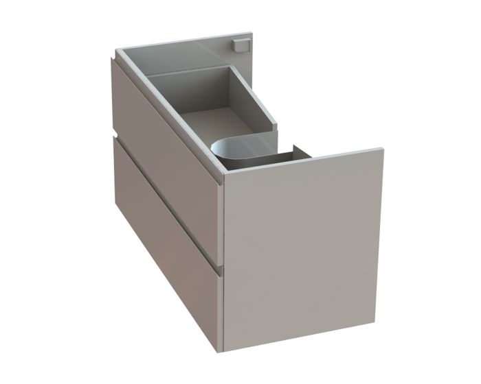 Тумба «Невада» 100 см з умивальником «Атлант» Білий