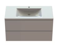 Тумба «Невада» 100 см с умывальником «Орфей» Белый