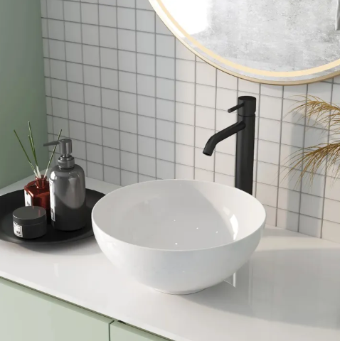 Умывальник REA ERICA WHITE белый накладной