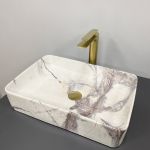 Умывальник VBI TRIEST 50 STAINS GLOSSY накладной