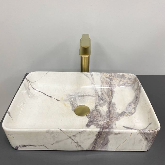 Умивальник VBI TRIEST 50 STAINS GLOSSY накладний