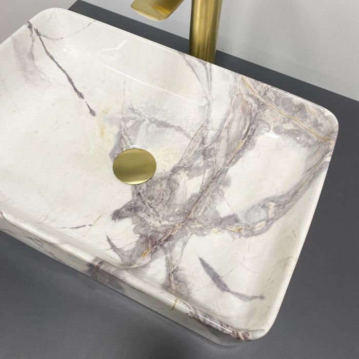 Умивальник VBI TRIEST 50 STAINS GLOSSY накладний