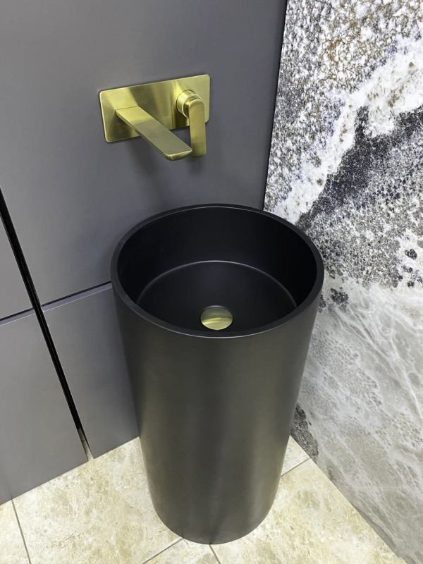 Умывальник VBI CATANIA BLACK MATT напольный