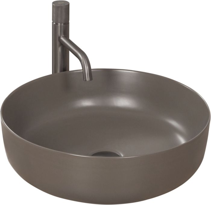 Умивальник REA ELMA GREY MATT сірий накладний