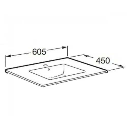 Умивальник Victoria-N 605х460 A32799E000 Roca