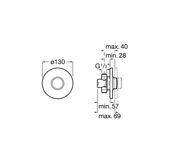 Клапан сливной для писсуара Fluent Eco A5A9C24C00 Roca