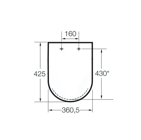 Кришка для унітаза Dama Senso soft-close A801512004 Roca