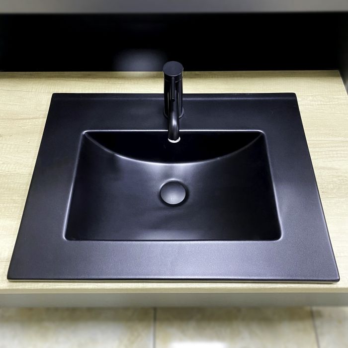 Умивальник VBI FERRARA 60 BLACK MATT врізний