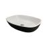 Умивальник Amarant Black\White glossy