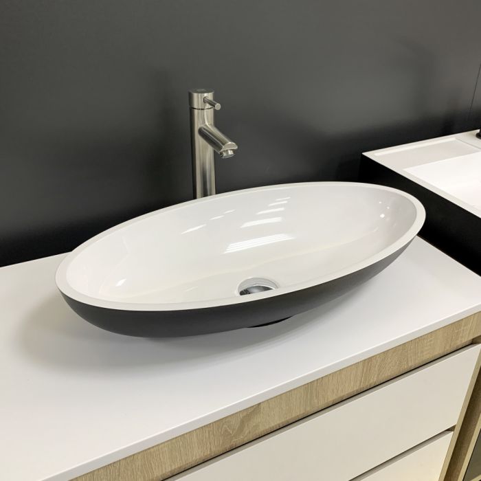 Умывальник Andere New Black\White glossy