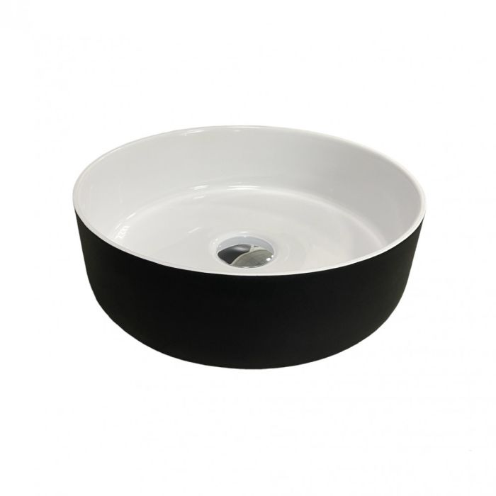 Умывальник Arena New Black\White glossy