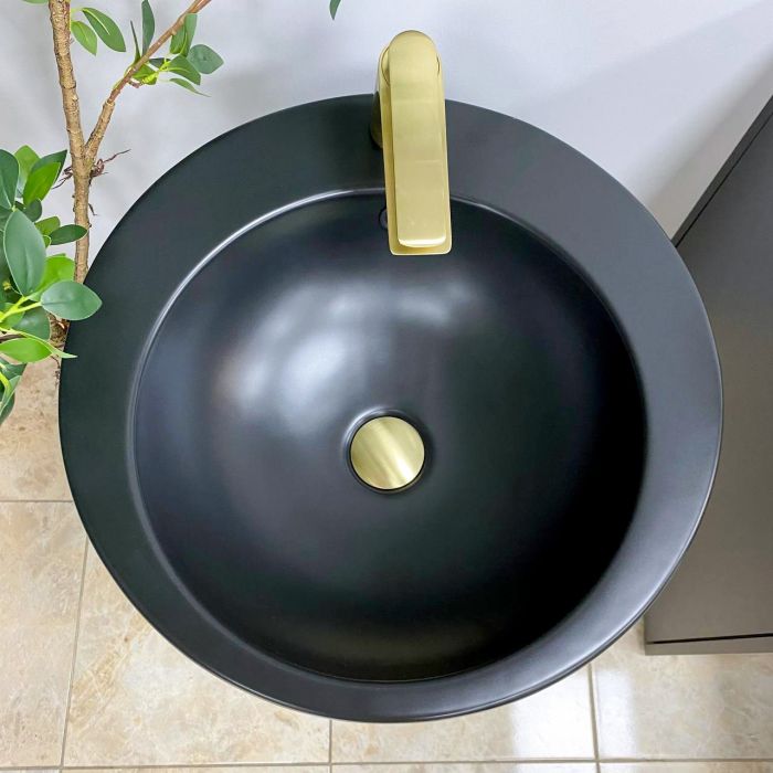 Умывальник VBI AGROPOLI BLACK MATT напольный