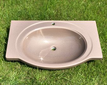 Умывальник «Афродита» 92 см  Капучино Н400 глянец