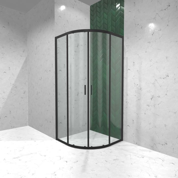 Душова кабіна Radaway Alienta Black A 90х90х190 прозоре скло