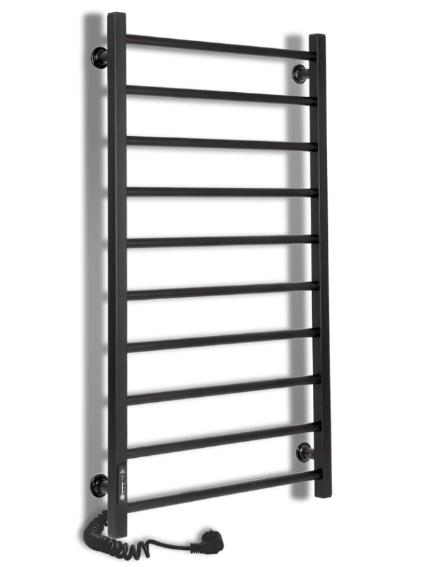 Полотенцесушитель АЛЬФА ЧФЧ10 500*900, левый R3, черный мат