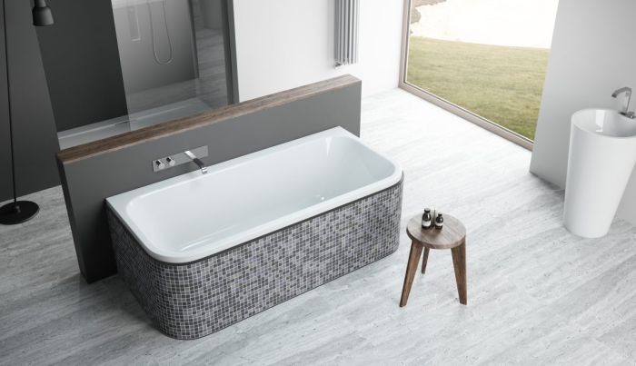 Ванна акриловая Radaway Arania 180x85 с ножками и сифоном R135L