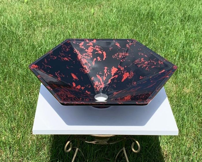 Умивальник «Астерія» 50 см Гранат T102 глянець