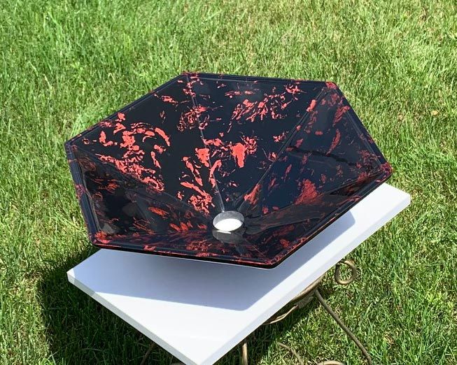 Умивальник «Астерія» 50 см Гранат T102 глянець