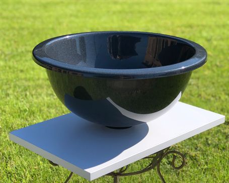 Умивальник «Аврора» 40 см Меланіт H100 глянець